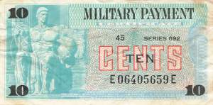 USA MPC Series 692 p.M92 10 Cents 1970 VF-
